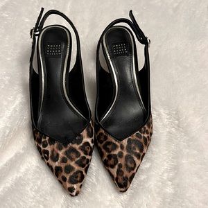 White House Black market animal print shoe